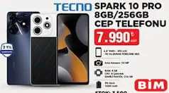 TECNO SPARK 10 PRO 8 GB/256 GB CEP TELEFONU